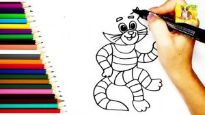 Как нарисовать ПРОСТАКВАШЕНО.Рисунок КОТ МАТРОСКИН#дети#