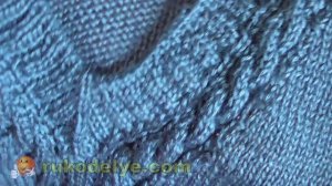 Жилет с V-образным вырезом спицами. Экспресс МК