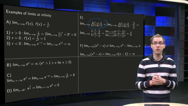 Limits at infinity - examples смотреть онлайн