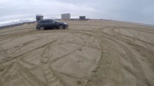 Subaru Outback 2011 3.6 R по песку.