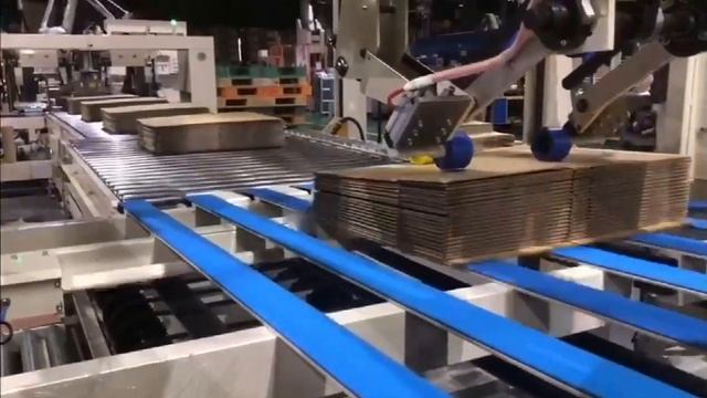 SHINKO 1227 FFG WITH STRAPPING AND ROBOT PALLETIZER.mp4