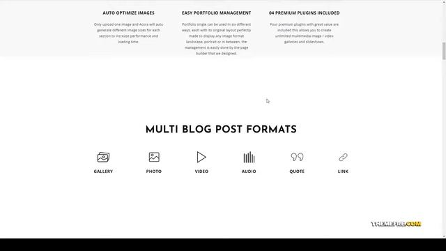 Acora - Photography WordPress Theme photo gallery fullscreen Build Website