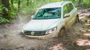 ТУАРЕГ и ТИГУАН поехали вслед за ДЖИПАМИ на БЕЗДОРОЖЬЕ /  ТАЧКИ в УГОНЕ