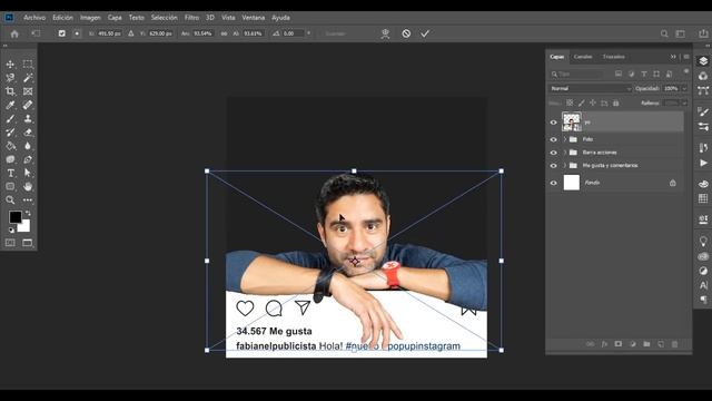 Pop-up para Instagram  Photoshop  TUTORIAL 71  Español
