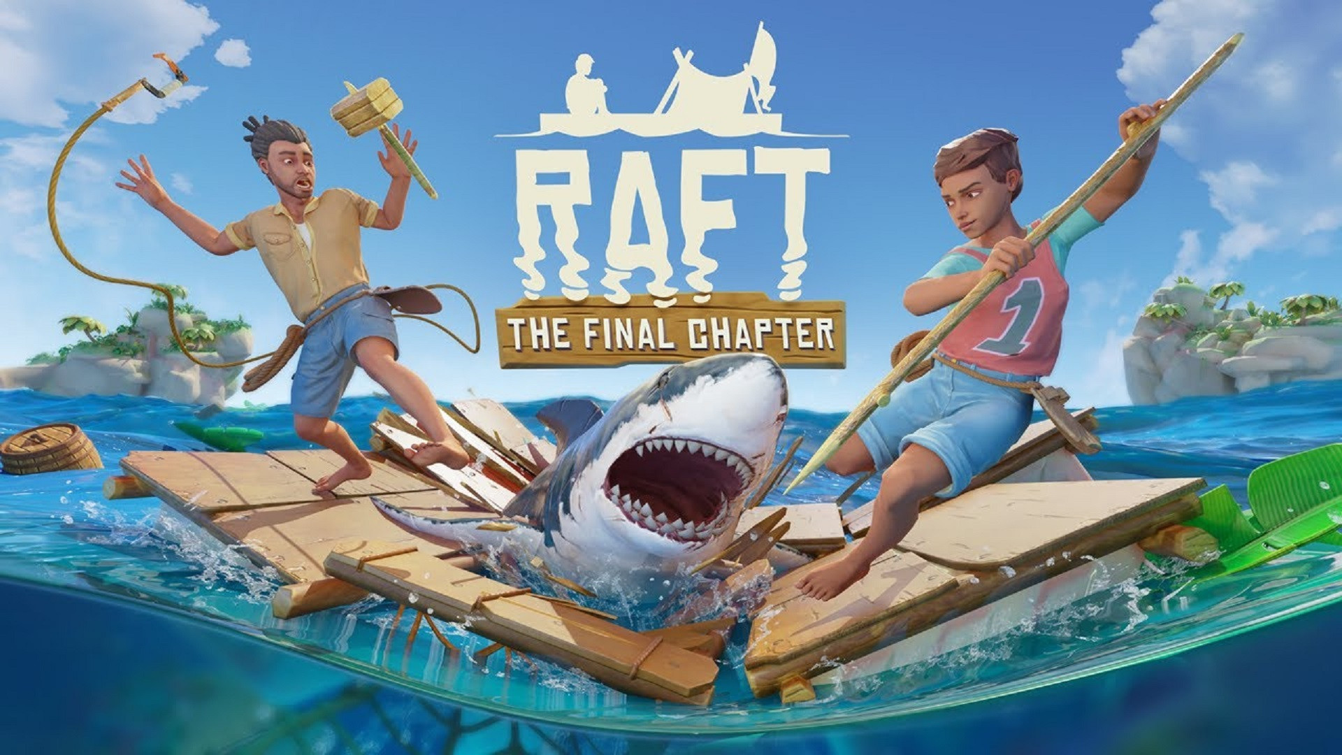 Кооперативное прохождение Raft 6 # (Остров с роботами)