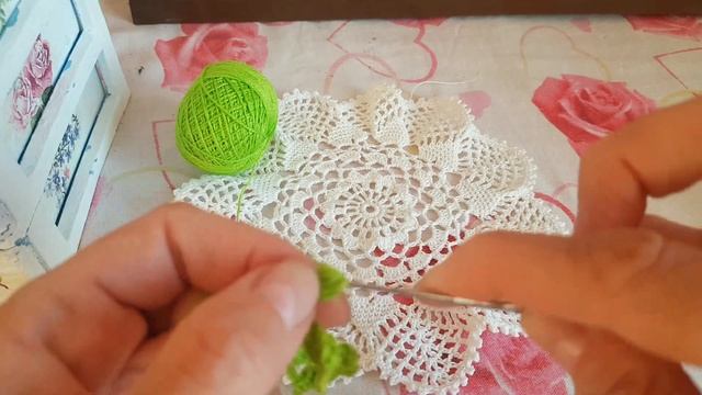 Листочки крючком. Ирландское кружево. Кайма