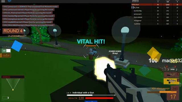 Играем в классный режим про зомби под музыку =) (roblox) смотреть онлайн