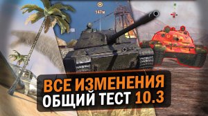 ВСЕ ДЕТАЛИ ОБЩЕГО ТЕСТА 10.3 - НАКОНЕЦ КАЧЕСТВЕННОЕ ОБНОВЛЕНИЕ / Tanks Blitz