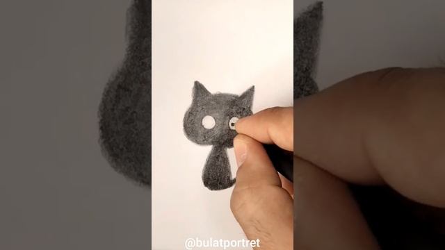 Рисуем с детьми. как нарисовать котёнка.