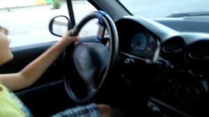Папа инструктор или Кирилл на механике за рулём в 8 лет