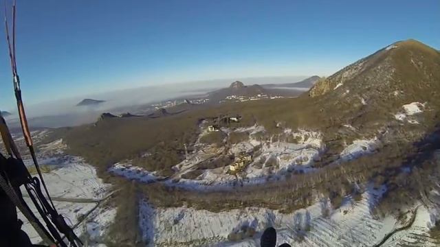 Рождественские полеты на Бештау. Пятигорск 7.01.2017. смотреть онлайн