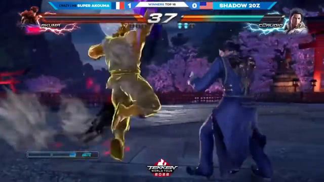 EVO 2022 TEKKEN 7   SUPER AKOUMA VS SHADOW 20z   WINNERS TOP 16 evo2022
