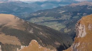 Футаж вид на горы сверху