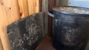 Банька , маленькая но банька своими руками , свёкр на все руки мастер . 23 год .