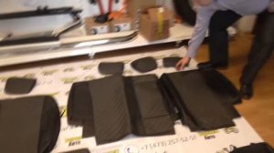 Чехлы для SsangYong Kyron цвет Чёрный + тем. серый. РОМБ.  Обзор авточехлов