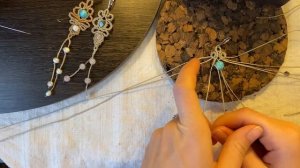 Мастер класс. Макраме серьги. Macrame Tutorial "Flower of a woman"