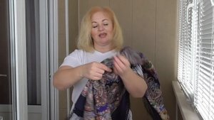 Остановись мгновение ..(ОМ14) #павловопосадская#шаль#платок#остановись#мгновение#примерки#обзор