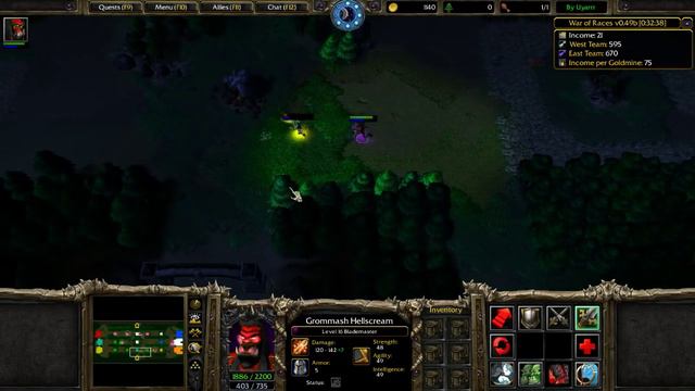 War of Races en Español - Grommash Hellscream [Blademaster] | Warcraft 3 | WarBoss смотреть онлайн