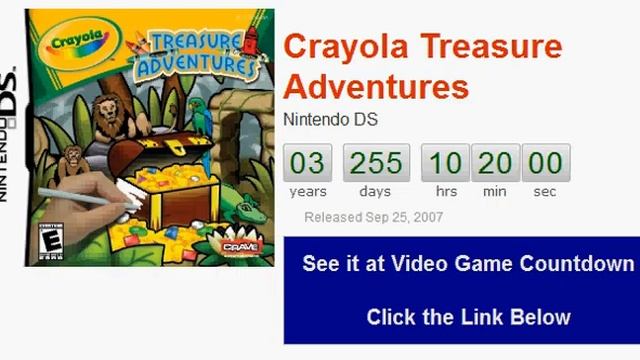 Crayola Treasure Adventures DS Time Since Release смотреть онлайн