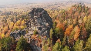 Горы Урала.  Гора Колпаки.  Пермский край. Природа России.