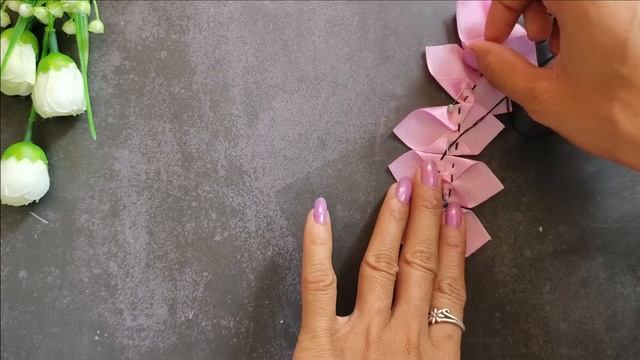 Amazing!!!❤❤Ribbon Flower making  | Easy Sewing Hack | Hand Embroidery Flower