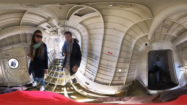 VR 360 видео Самолет внутри Минское море март 2023