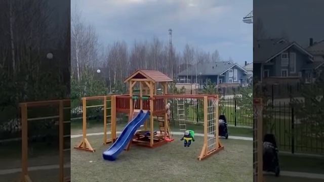 Детская площадка на дачу. Спортивно-игровой комплекс для детей. Цена и качество ? смотреть онлайн