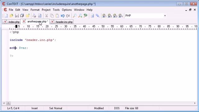 Beginner PHP Tutorial - 42 of 200 - include and require Functions  (www.dynamicwebart.com)