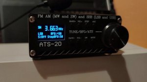 Радиоприемник  всеволновый  ATS-20 с новой прошивкой. 80 метров LSB