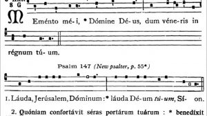 Memento mei, Gregorian antiphon of Tenebrae