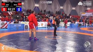 1/2 Final SAMBO +98Kg: DÍAZ LÓPEZ, SANTYAGO (NAV) OPRINOIU, NICOLAE MADALIN (MAD)