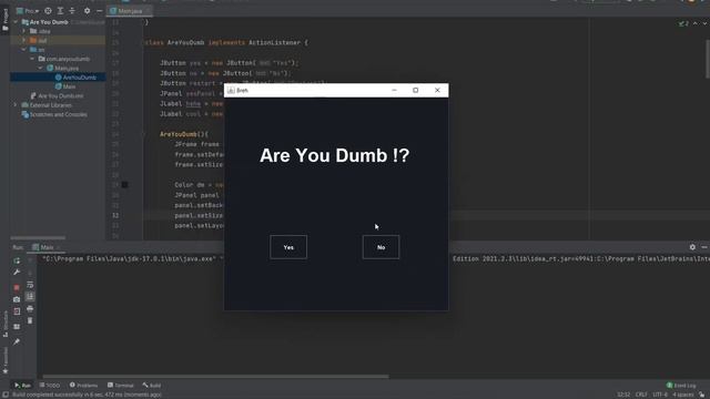 Are you dumb!? (Java Swing) смотреть онлайн