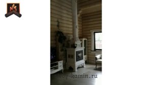 Практичная отопительная изразцовая печь Кострома в КП Золотые Сосны от Стройкамин - июнь 2020 год