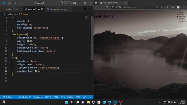 Simple Navigation Bar Using CSS || Navigation Bar || #css #cssanimation