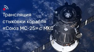 Трансляция стыковки корабля «Союз МС-25» с МКС