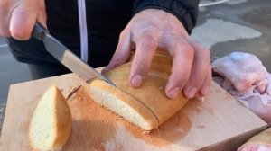 Тест кухонного ножа из кованой стали 95Х18! Отличный кухонный нож для себя!