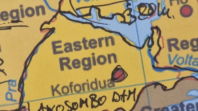 GHANA !! map contour outline & provinces | Facts and Secrets | ASMR whispered geography facts