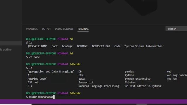 how to use git bash command line | Python course in Hindi Urdu Part 3
