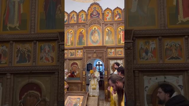 Батюшка Илий и Епископ Никита на Праздничной Литургии в Престольный Праздник в Губино 6 октября 22 смотреть онлайн