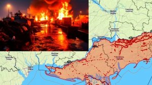 Карта боевых действий. Удары по портам в Одесской области