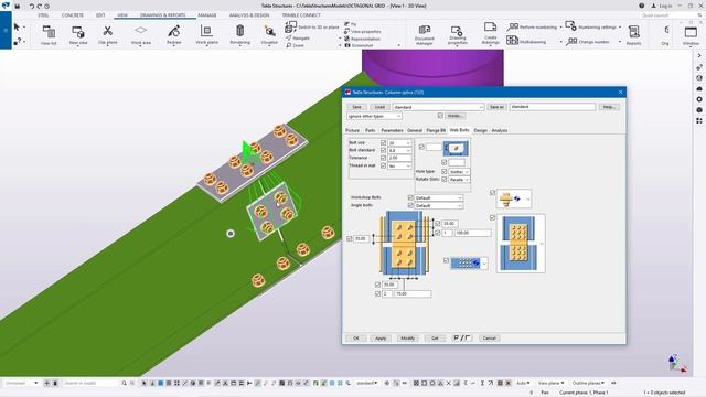 How to Create Octagon Steel Structure | Tekla Structures смотреть онлайн