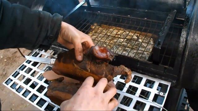 Коптильня +Мангал +Барбекю +Вертел! 4 в1 ! Коптим Мясо и Жарим Шашлык!