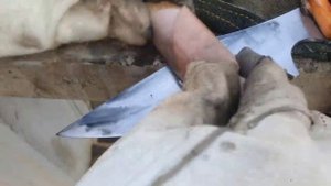 боевой нож из хлама