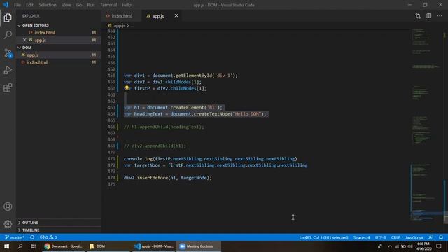 JavaScript Training Class 23 ~ DOM