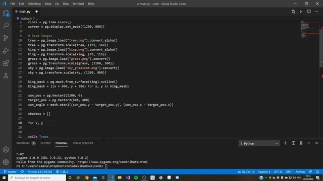 pygame tutorial - 2d shadows смотреть онлайн