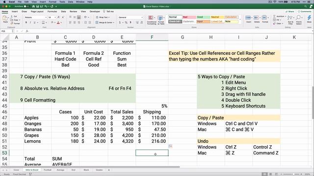 Microsoft Excel Basics Tutorial for Beginners