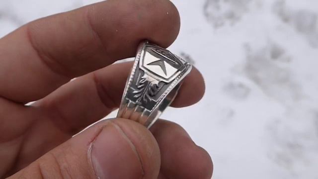 Мужская печатка СССР, серп и молот, мужское кольцо из серебра 925 пробы ручной работы смотреть онлайн