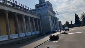 Абхазия Железнодорожный вокзал Сухума Поезда сюда приезжают из России