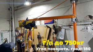 Штанга поворотная для подвеса мини тали