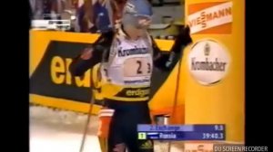 Биатлон сезон 2004-2005 12.01.2005 Румпольдинг,Германия эстафета женщины 4 X 6км Победа России